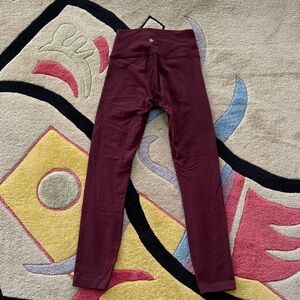 Lululemon Athletica Deep Red Leggings